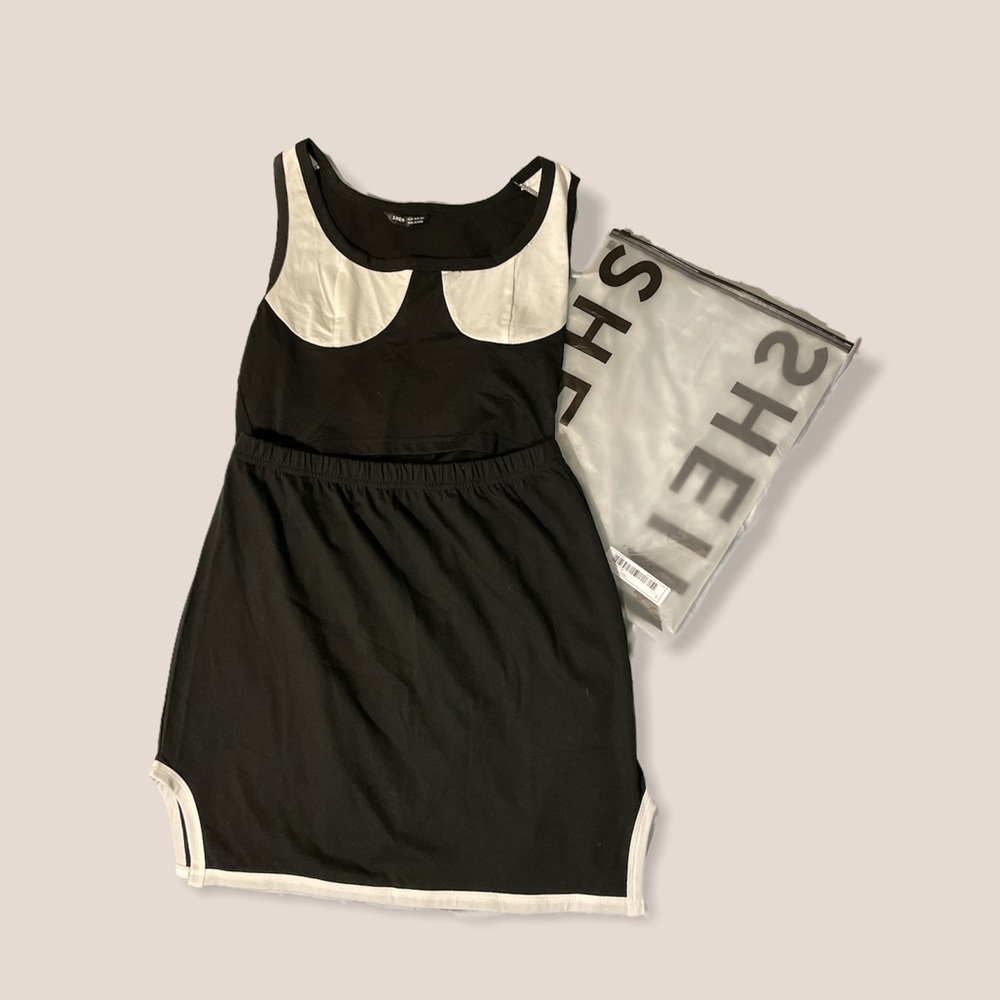 Shein color block & asymmetrical skirt set - Picture 8 of 8